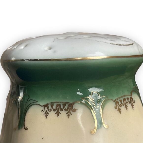 Antique German Hand Painted Floral Porcelain Sugar Shaker - Picture 10 of 16